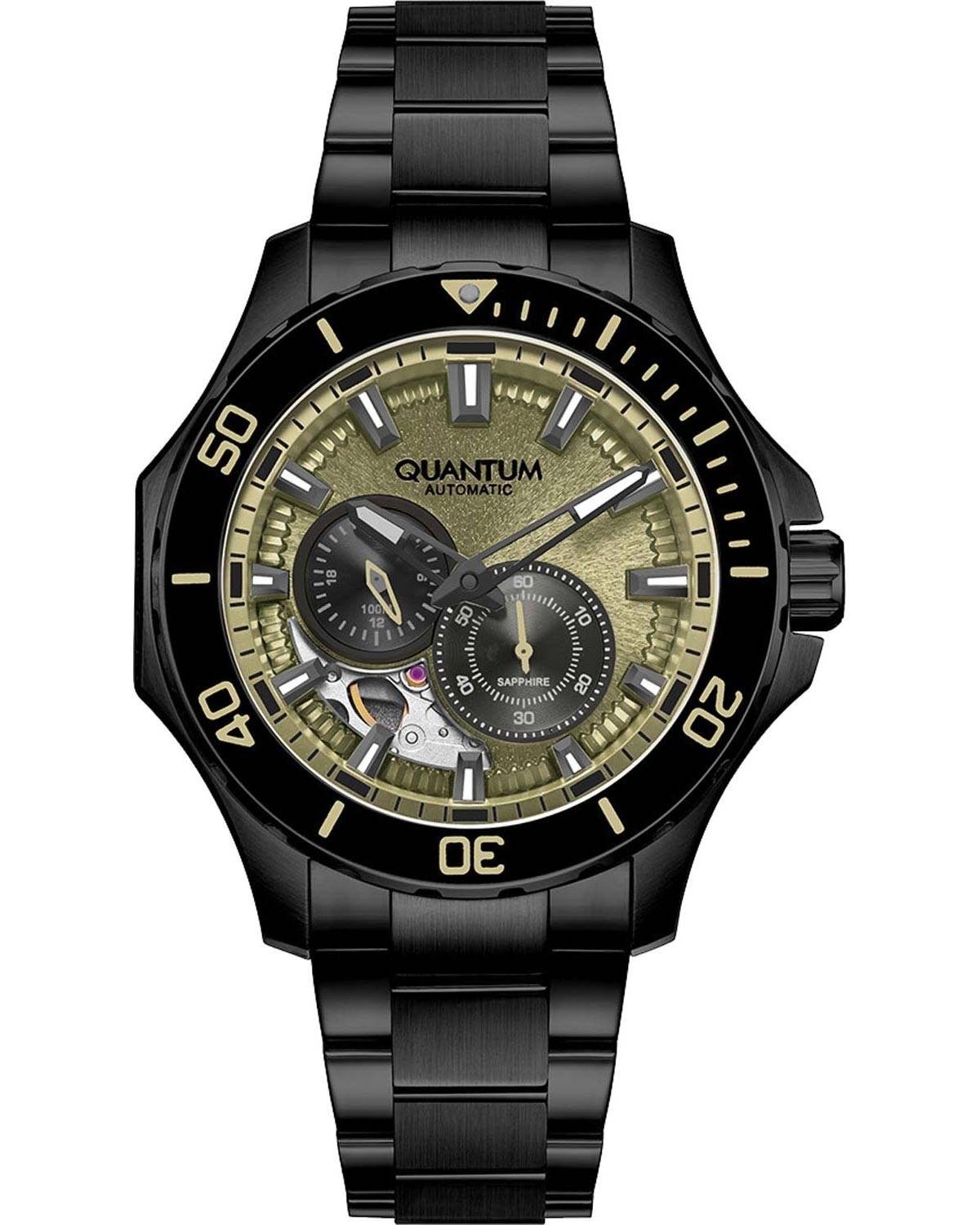 QUANTUM Q-Master Automatic Black Metallic Bracelet QMG1188.070
