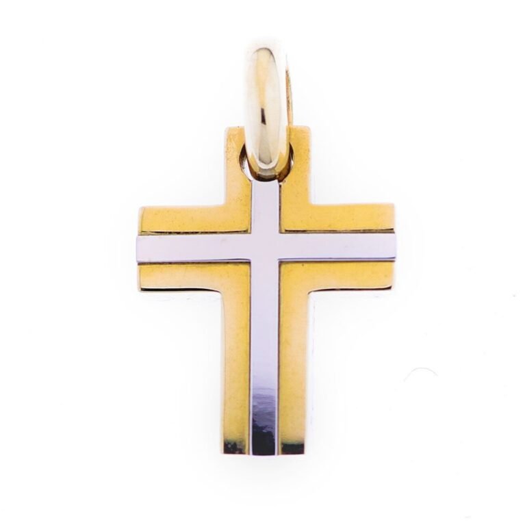 Cross 14K gold and platinum S000526-14