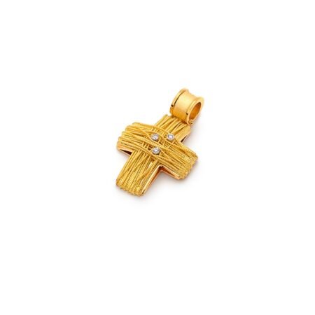 Σταυρός 18K Χρυσό με Διαμάντι ST03K