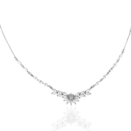 14k chicken necklace with zircon v11033