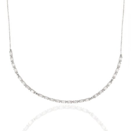 14k chicken necklace with zircon v11034