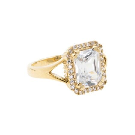 14k Gold Ring with Zircon V110013