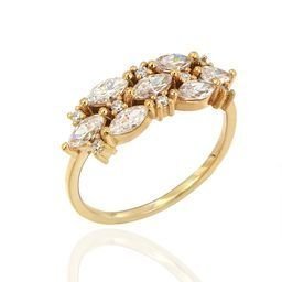14k Gold Ring with Zircon V11038