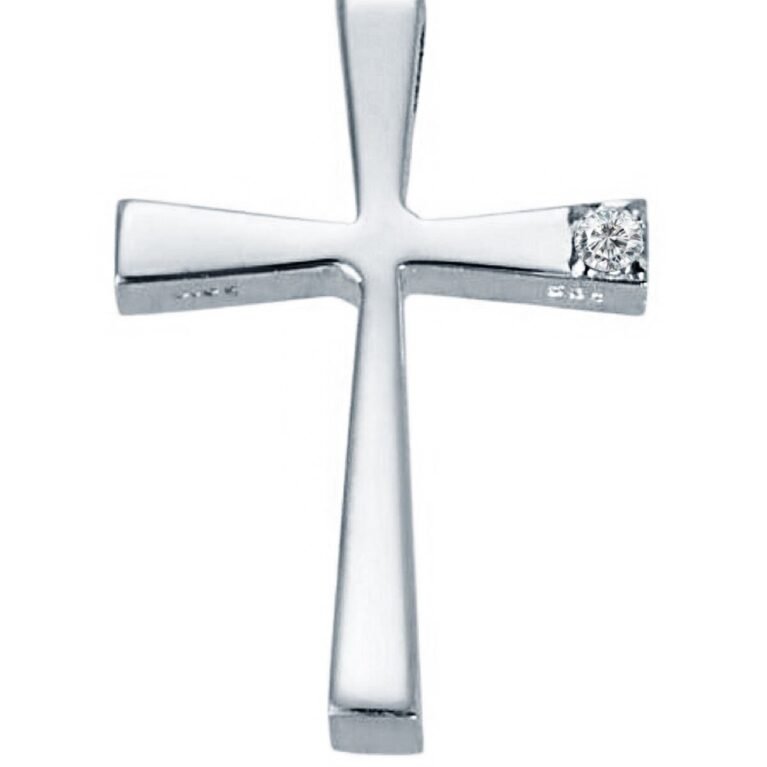 Cross 14K platinum with Zircon Triantos V11181