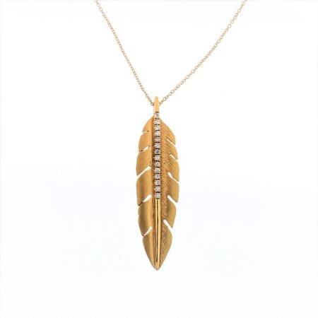18K gold necklace with NM4167 diamonds