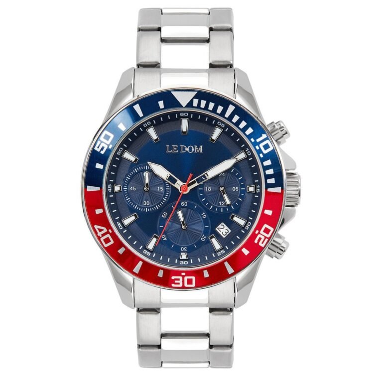 Ledom Eternal Chronograph Silver Stainless Steel Bracelet