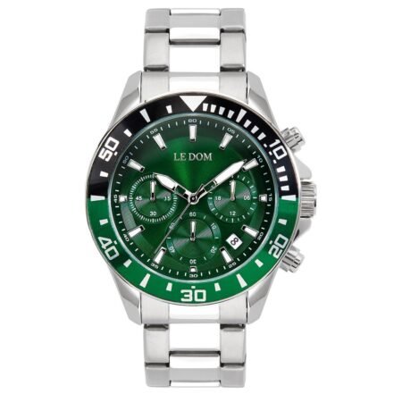 Ledom Eternal Chronograph Silver Stainless Steel Bracelet