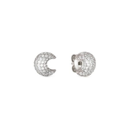 Nomination LifePoetry Stud Earrings Moon Silver