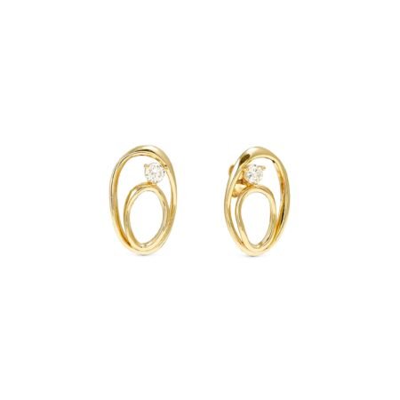 Nomination My Rebel Art Oval Stud Earrings Gold