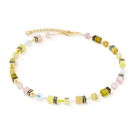 Coeur de Lion GeoCUBE Iconic Necklace Olive Blossom