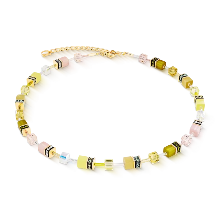 Coeur de Lion GeoCUBE Iconic Necklace Olive Blossom