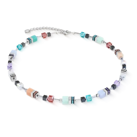 Coeur de Lion Κολιέ GeoCUBE Precious Motion Sorbet