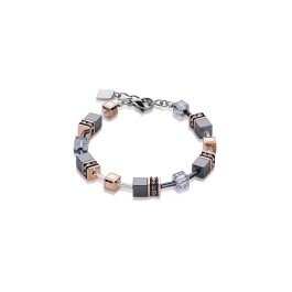 Coeur de Lion Βραχιόλι GeoCUBE Grey Ροζ