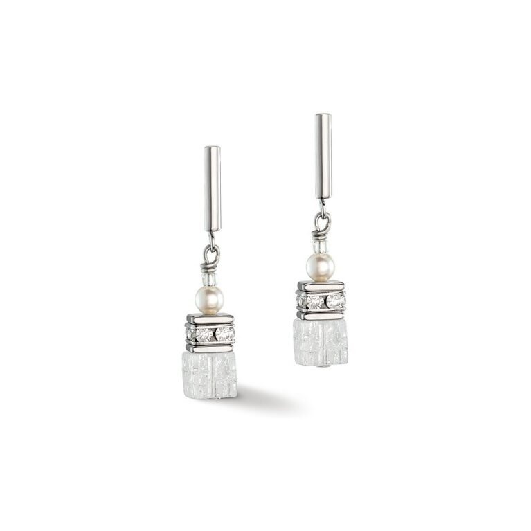 Coeur de Lion Precious Fusion Pearls Stud Earrings White