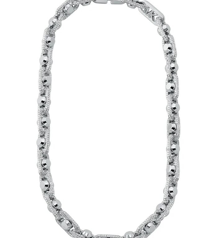 Michael Kors Κολιέ Premium Pavé Astor Ασημί