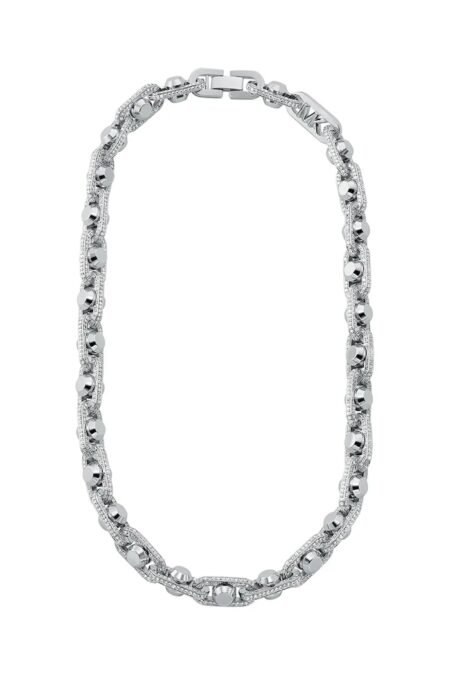 Michael Kors Premium Pavé Astor Necklace Silver