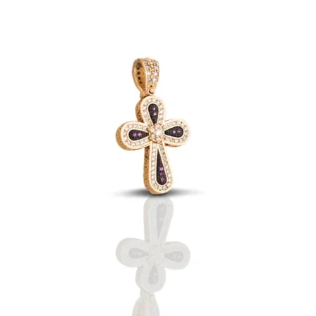 Dimitrios Exclusive Κολιέ Byzantine Σταυρός με Zircon