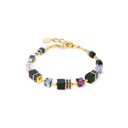 Coeur de Lion GeoCUBE Bracelet Black Purple