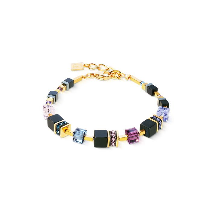 Coeur de Lion GeoCUBE Bracelet Black Purple