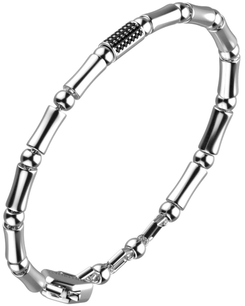 Bikkembergs Hammer Bracelet Steel with Diamonds