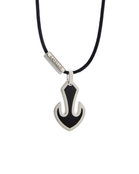 My Gavello Anchor Necklace with black essenza (large)
