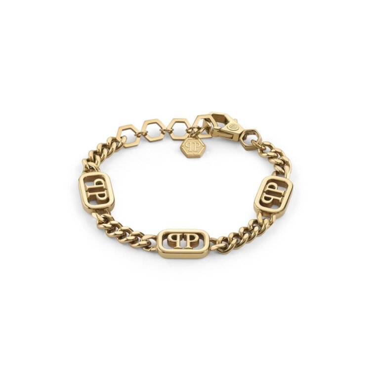 Philipp Plein Βραχιόλι Plein Lettering Αλυσίδα Χρυσό