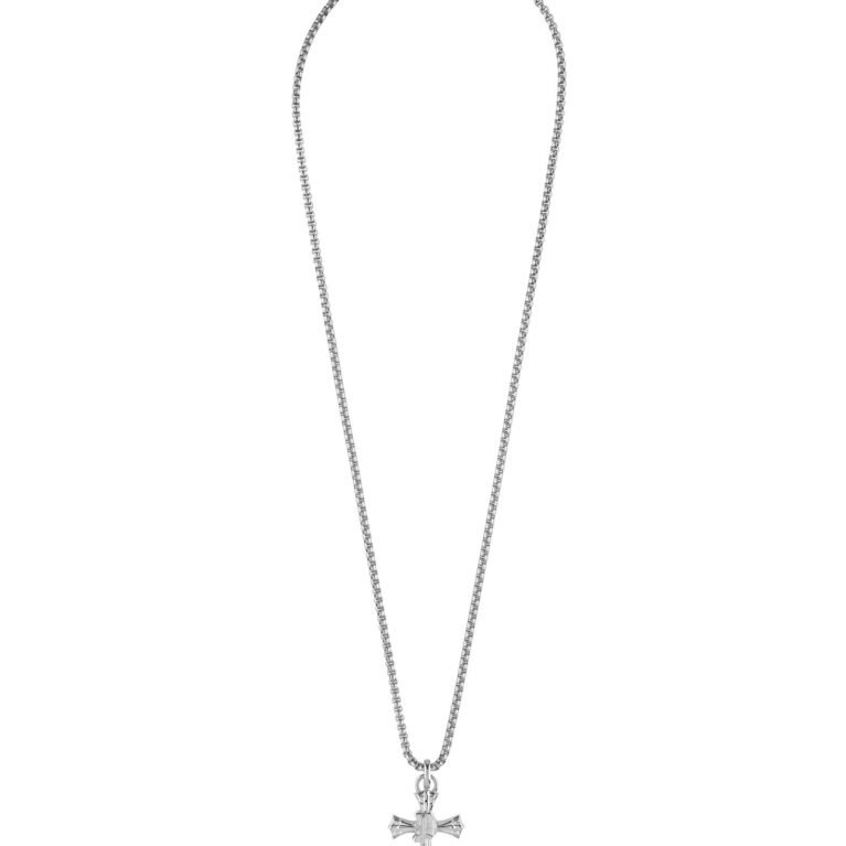 Philipp Plein Κολιέ Plein Valentine Ασημί