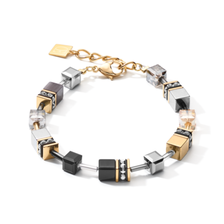 Coeur de Lion Βραχιόλι GeoCUBE Grey Χρυσό