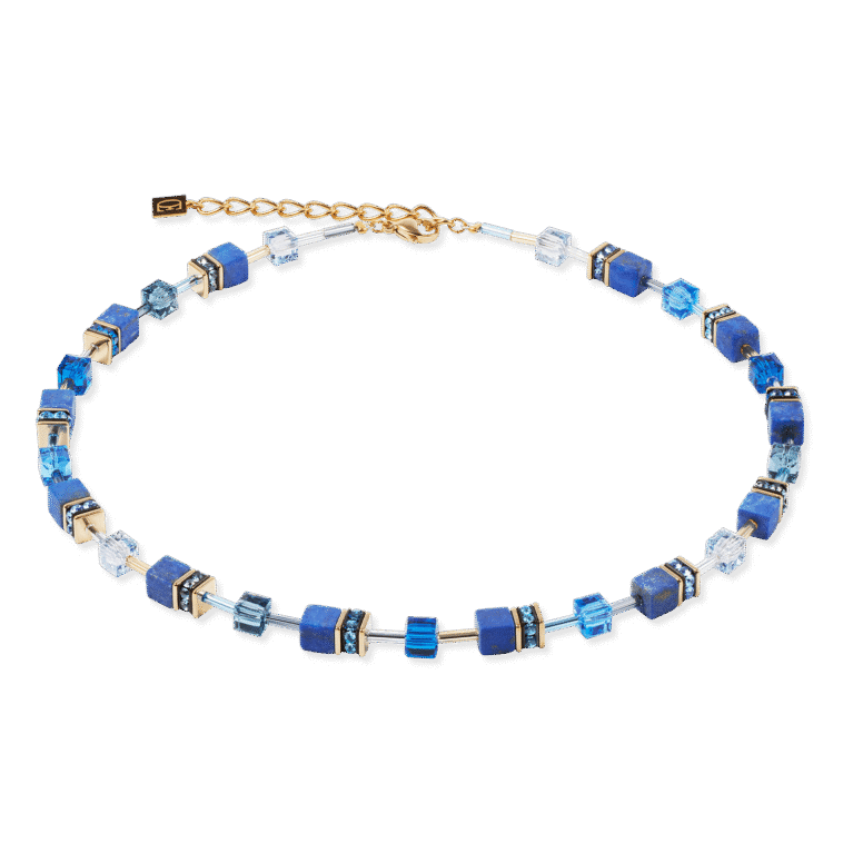 Coeur de Lion GeoCUBE Iconic Precious Necklace Blue