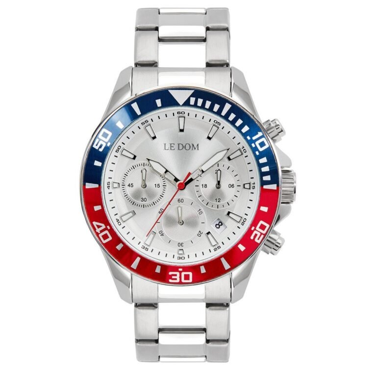 LEDOM Eternal Chronograph Silver Stainless Steel Bracelet