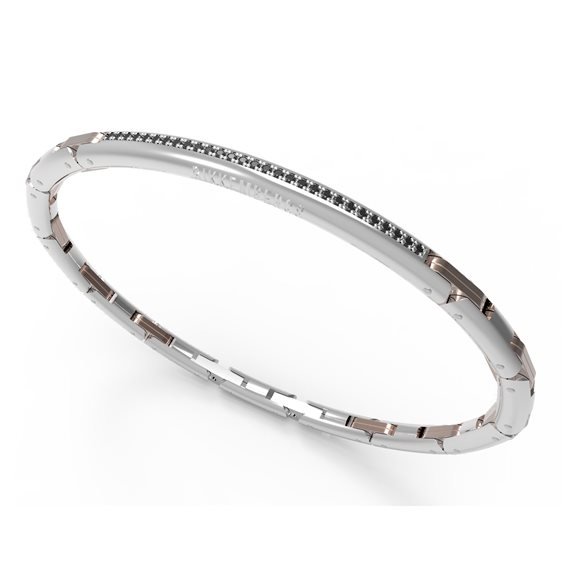 Bikkembergs Βραχιόλι Performance με Μαύρο Διαμάντια 0.29 ct