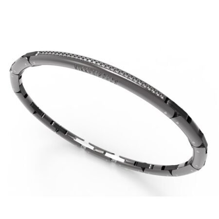 Bikkembergs Βραχιόλι Performance Burnished Ατσάλι με Διαμάντια 0.29 ct