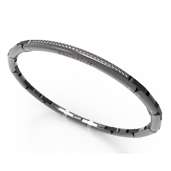 Bikkembergs Βραχιόλι Performance Burnished Ατσάλι με Διαμάντια 0.29 ct